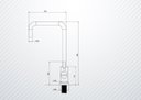 Ver imagem 3 de Torneira Monocomando Kitchen em Aço Inox Escovado com Bica Giratória e Arejador