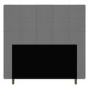 Ver imagem 1 de Cabeceira Cama Box Casal Queen Size Leiria 160cm Suede Cinza - Desk Design