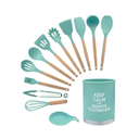 Ver imagem 2 de Kit Utensilios de Cozinha Silicone Verde