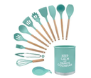 Ver imagem 2 de Kit Utensilios de Cozinha Silicone Verde