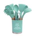 Ver imagem 1 de Kit Utensilios de Cozinha Silicone Verde