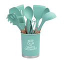 Ver imagem 1 de Kit Utensilios de Cozinha Silicone Verde