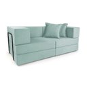 Ver imagem 1 de Sofá Cama Mold 2 Lugares Retrátil 190cm Azul Claro Boucle Loja Sheep
