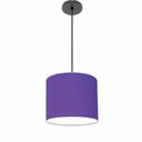 Ver imagem 1 de Lustre Luminária Pendente Vivare Free Lux Pe-4106pr Cúpula em Tecido 20x25cm