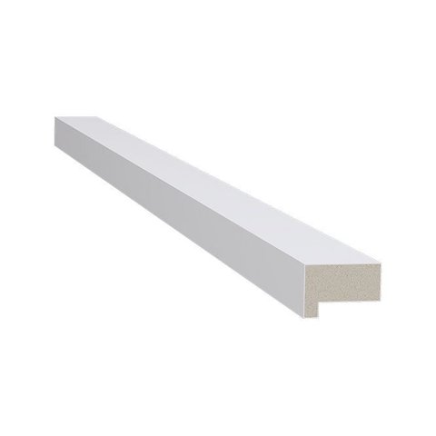 Acabamento de Poliestireno Ripado Waves Branco Santa Luzia (2un):branco