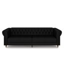 Ver imagem 6 de Conjunto de Sofá Sala de Estar Stanford Chesterfield 2 e 3 Lugares 200cm/260cm Pés Madeira Couro Pre