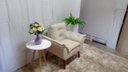 Ver imagem 2 de Kit 02 Poltrona Decorativa Opala + Puff Redondo Suede Begge-PANDORA DECOR