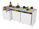 Ver imagem 3 de Rack com Baús Infantil com Porta Livros Carmo 100% Mdf