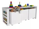 Ver imagem 1 de Rack com Baús Infantil com Porta Livros Carmo 100% Mdf