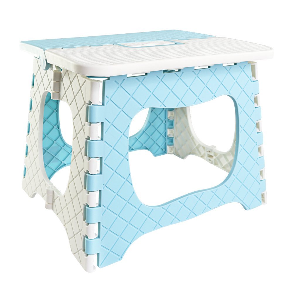 Banquinho Dobrável Infantil Banqueta Alça Resistente - 4