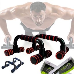 Suporte Flexão de Braço Fixo Barra Apoio Push Up Fit Pilates - 3