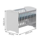 Ver imagem 6 de Quarto De Bebê Berço Eloá Roupeiro Cômoda Branco