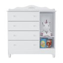 Ver imagem 5 de Quarto De Bebê Berço Eloá Roupeiro Cômoda Branco
