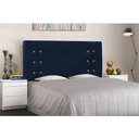 Ver imagem 2 de Cabeceira Gênova Para Cama Box Casal 140 cm Suede Azul Marinho - D’Rossi
