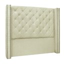 Ver imagem 1 de Cabeceira Decorativa Queen Size 1,84M Loewe Linho Natural - Gran Belo