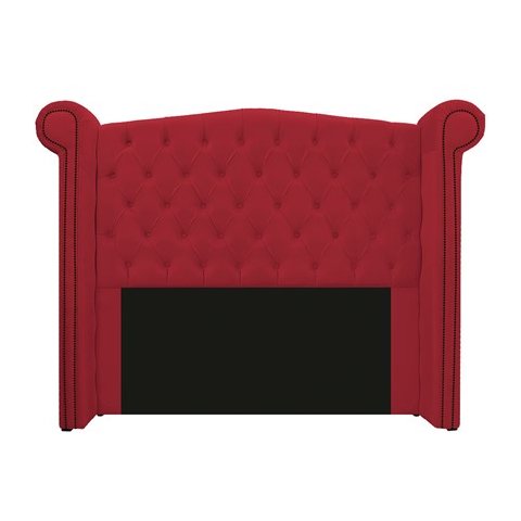 Cabeceira Madrid 100 cm Suede Vermelho