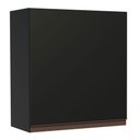 Ver imagem 1 de Armário Aéreo Madesa Reims 60 cm 1 Porta Preto Cor:Preto
