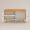 Ver imagem 2 de Buffet Aparador Lunimos Contemporâneo 4 Portas MDF 160cm Off White