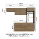 Ver imagem 4 de Armário de Cozinha Completa 270cm Rustic Stella Madesa 10