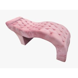 Maca Estética Estofada Capitonê para Salão Sobrancelha Cílios Veludo Rosa - 1