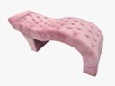 Ver imagem 1 de Maca Estética Estofada Capitonê para Salão Sobrancelha Cílios Veludo Rosa