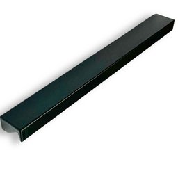 Puxador de Armário Preto 20cm Líbero Nuevo Torralba Cava Invertida Facetato - 1