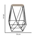 Ver imagem 3 de Kit 02 Banqueta Alta Loli Gourmet Industrial Cozinha Bar Balcão Bistrô Ferro Preto Suede Bege -