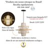 Pendente em Fibra Natural Bambu Artesanal Oriental E27 Nat08 - 2