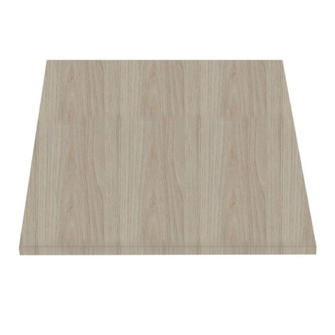Tampo Quadrado 60 Cm (largura) P25 Pandin Mdp 2,50 Cm (altura) Cor Nogueira Casablanca