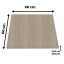 Ver imagem 4 de Tampo Quadrado 60 Cm (largura) P25 Pandin Mdp 2,50 Cm (altura) Cor Nogueira Casablanca