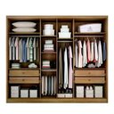 Ver imagem 5 de Guarda Roupa Rizon 6 Portas 4 Gavetas 1 Espelho Cor:Cumaru Fendi