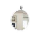 Ver imagem 2 de Espelho com Alça Round Branco e Preto - 50cm