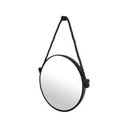 Ver imagem 2 de Espelho Adnet Preto Alça de Sisal Preta - 50 cm