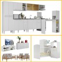 Ver imagem 1 de Armário Cozinha/sala Estar/quarto Bebê Kit Casa Completa 3 Ambientes Multimóveis Cr60002 Bc/imb/