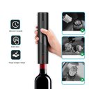 Ver imagem 5 de Saca Rolha Elétrico de Vinhos Portátil com Cortador de Lacre Preto Shopmix