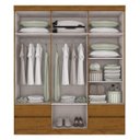 Ver imagem 2 de Guarda-Roupa Casal com Espelho 6 Portas 4 Gavetas Zeus Plus Lopas