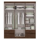 Ver imagem 2 de Guarda-Roupa Casal com Espelho 6 Portas 4 Gavetas Zeus Plus Lopas