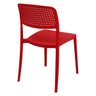 Cadeira Tramontina Serena Vermelho Empilhável em Polipropileno com Proteção Antimicrobiana - 5