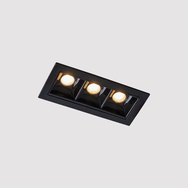 Spot Embutir Recuado Picco 34° Interlight 7w Led Luz Amarela Cor Preto 110v/220v - 2