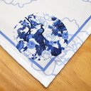 Ver imagem 3 de Kit 4 Guardanapos de Tecido Pavão Azul 40cmx40cm