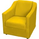 Ver imagem 3 de Kit 3 Poltronas Decorativas Para Sala De Espera Recepção Escritório Consultório Suede