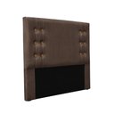 Ver imagem 1 de Cabeceira Cama Box Queen 160 Cm Gênova Veludo Marrom S04 - D'Rossi