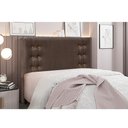 Ver imagem 2 de Cabeceira Cama Box Queen 160 Cm Gênova Veludo Marrom S04 - D'Rossi