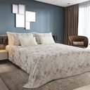 Ver imagem 6 de Kit Colcha Queen 2 Fronhas Montblanc Hibisco Creme Cotton 03