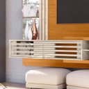 Ver imagem 3 de Bancada Suspensa Frizz Supreme Tvs até 55” Cinamomo Off White 278139 Madetec