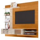 Ver imagem 1 de Bancada Suspensa Frizz Supreme Tvs até 55” Cinamomo Off White 278139 Madetec