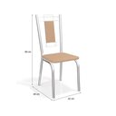 Ver imagem 5 de Conjunto: Mesa Sala Jantar Elba Aço C/ Tampo de Vidro 120x80cm e 4 Cadeiras Florença Cromada -