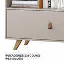 Ver imagem 7 de Conjunto Sala de Estar Rack para TV até 32 Polegadas e Estante para Livros
