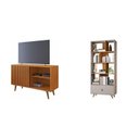 Ver imagem 2 de Conjunto Sala de Estar Rack para TV até 32 Polegadas e Estante para Livros