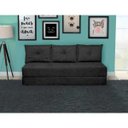 Ver imagem 3 de Sofá Cama Bicama Maio Móveis 3 Lugares Slim Suede Preto